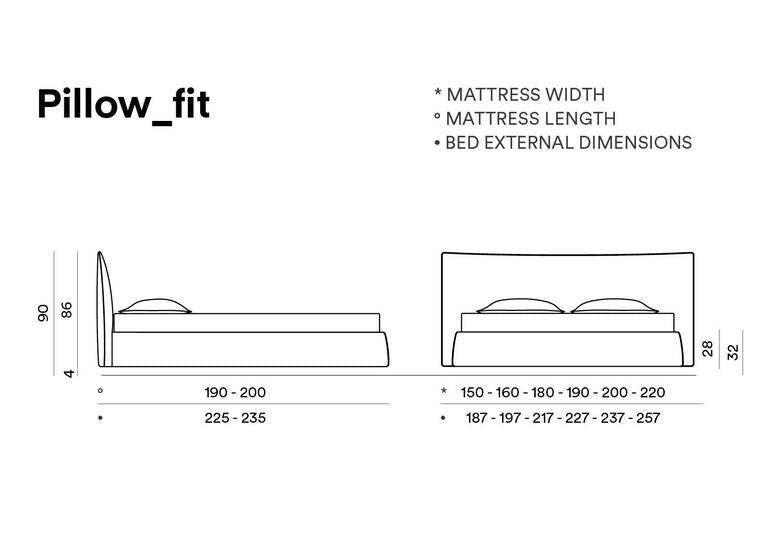 Pillow fit bed