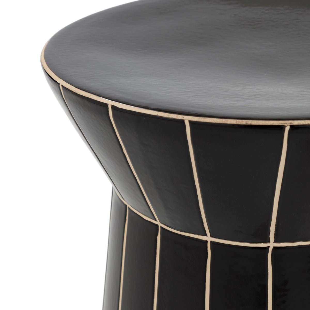 Black cera side table - Ideal Furniture ES
