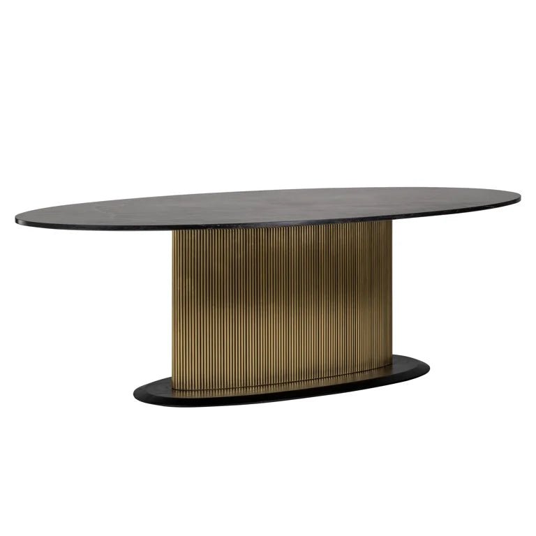 Ironville Oval Dining Table - Ideal Furniture ES