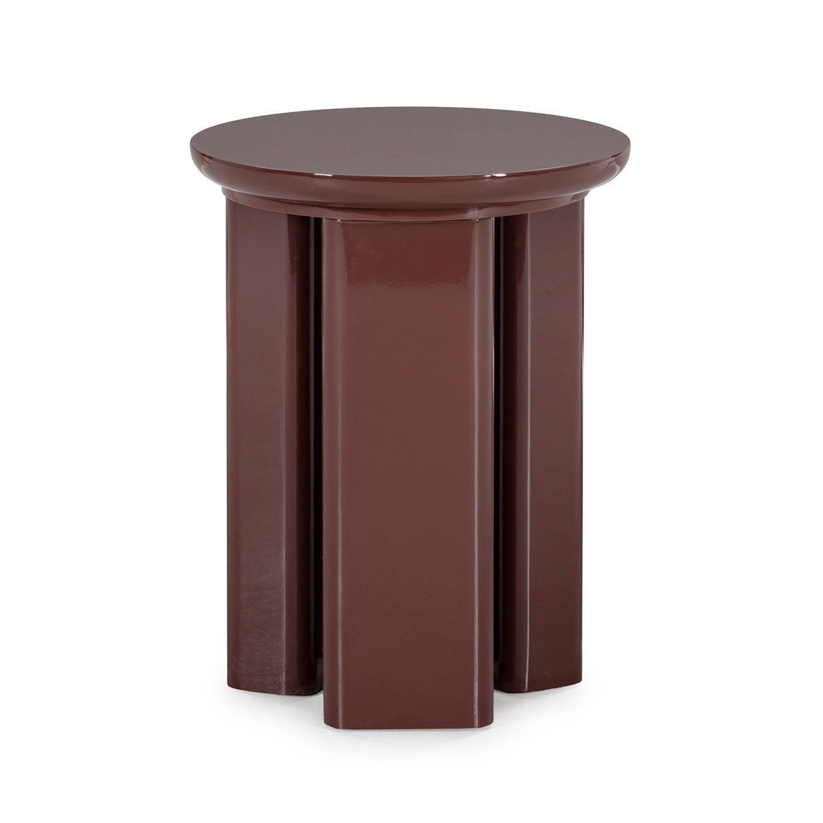 Dark Red Side Table