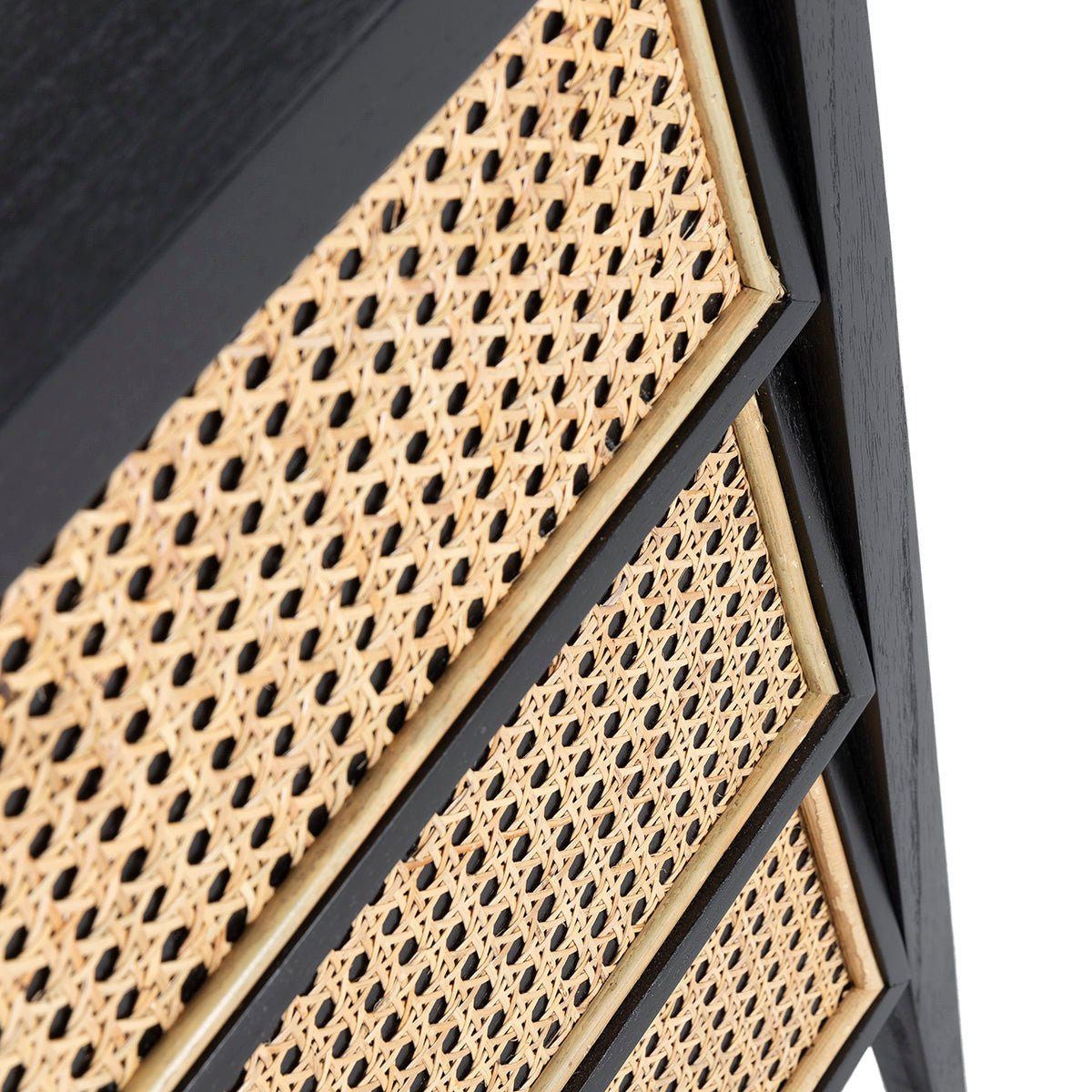 Madera Cedro Black Bedside Table - Ideal Furniture ES