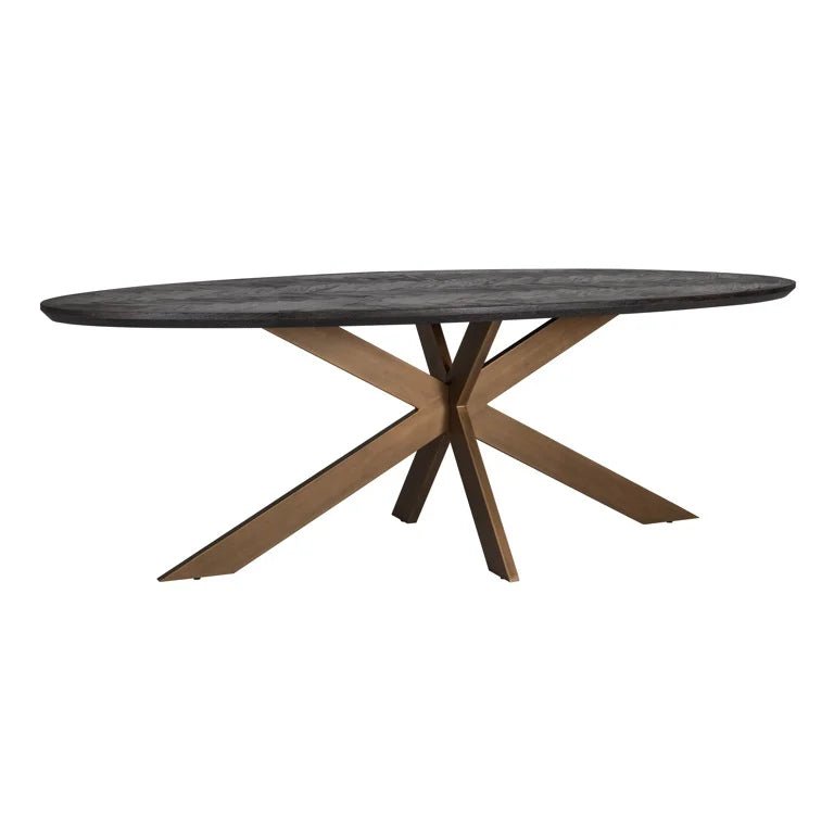 Blackbone Oval Dining Table - Ideal Furniture ES