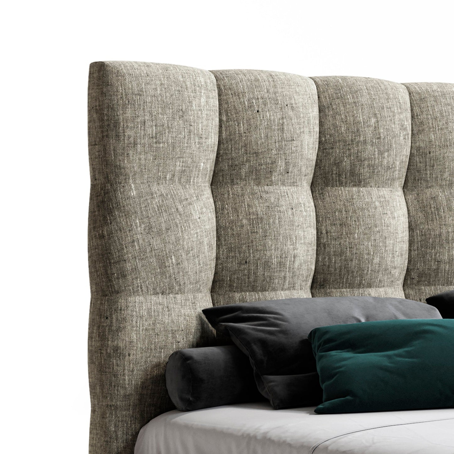 headboard with fine details in cream color, available in bel air, benalmadena, casares, duqeuesa, fuengirola, gibraltar, malaga, sotogrande, estepona, etc.