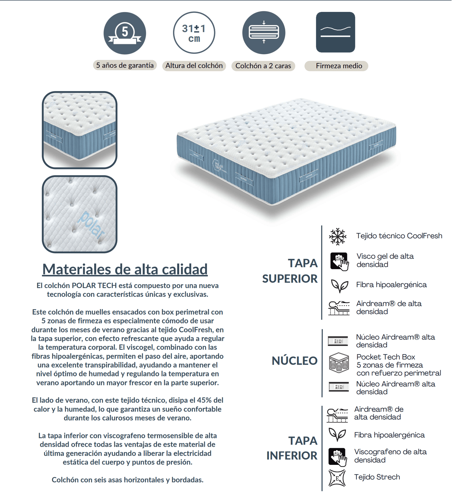 Polar Tech Mattress - Ideal Furniture ES