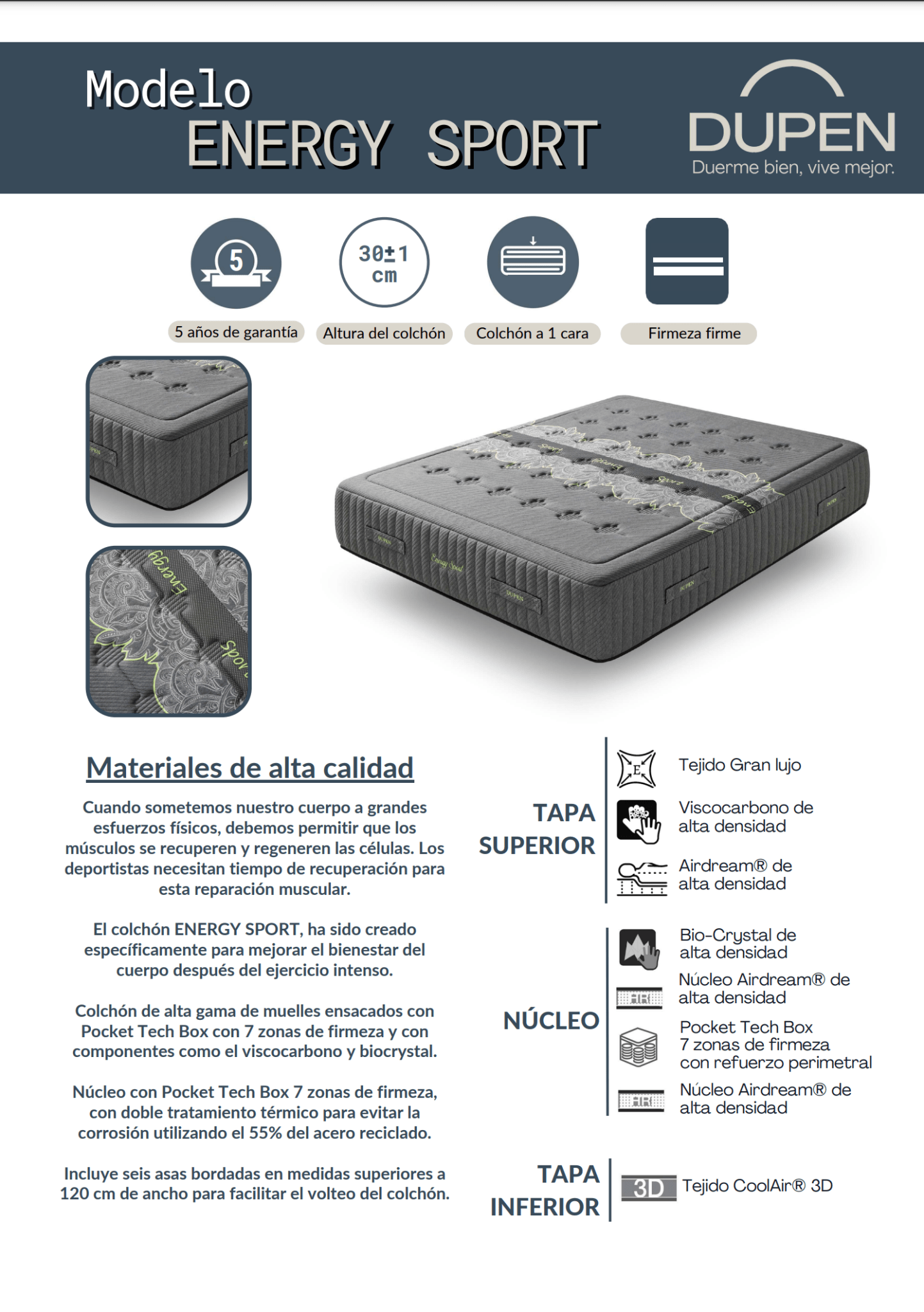 Energy sport Mattress - Ideal Furniture ES