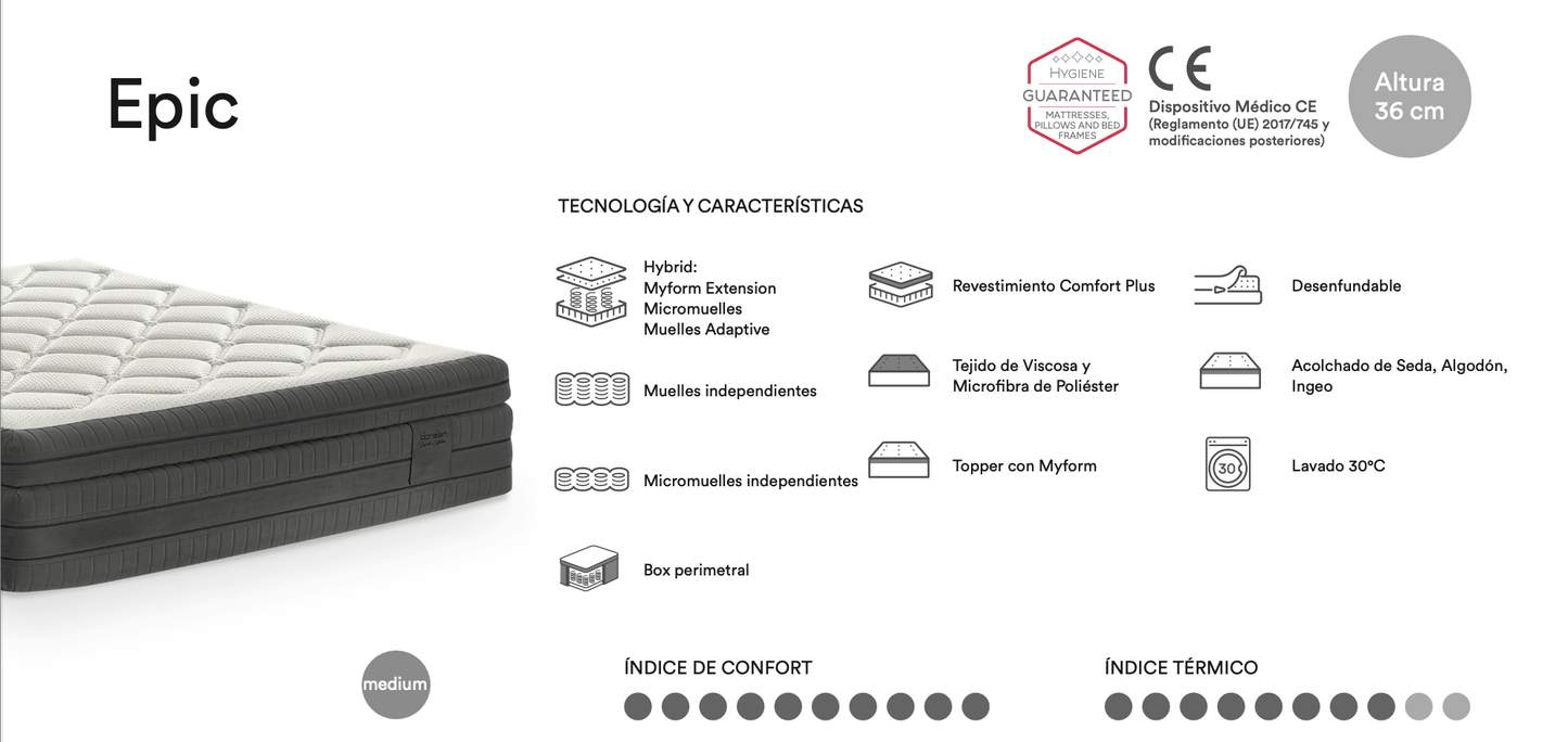 Dorelan Epic Mattress - Ideal Furniture ES