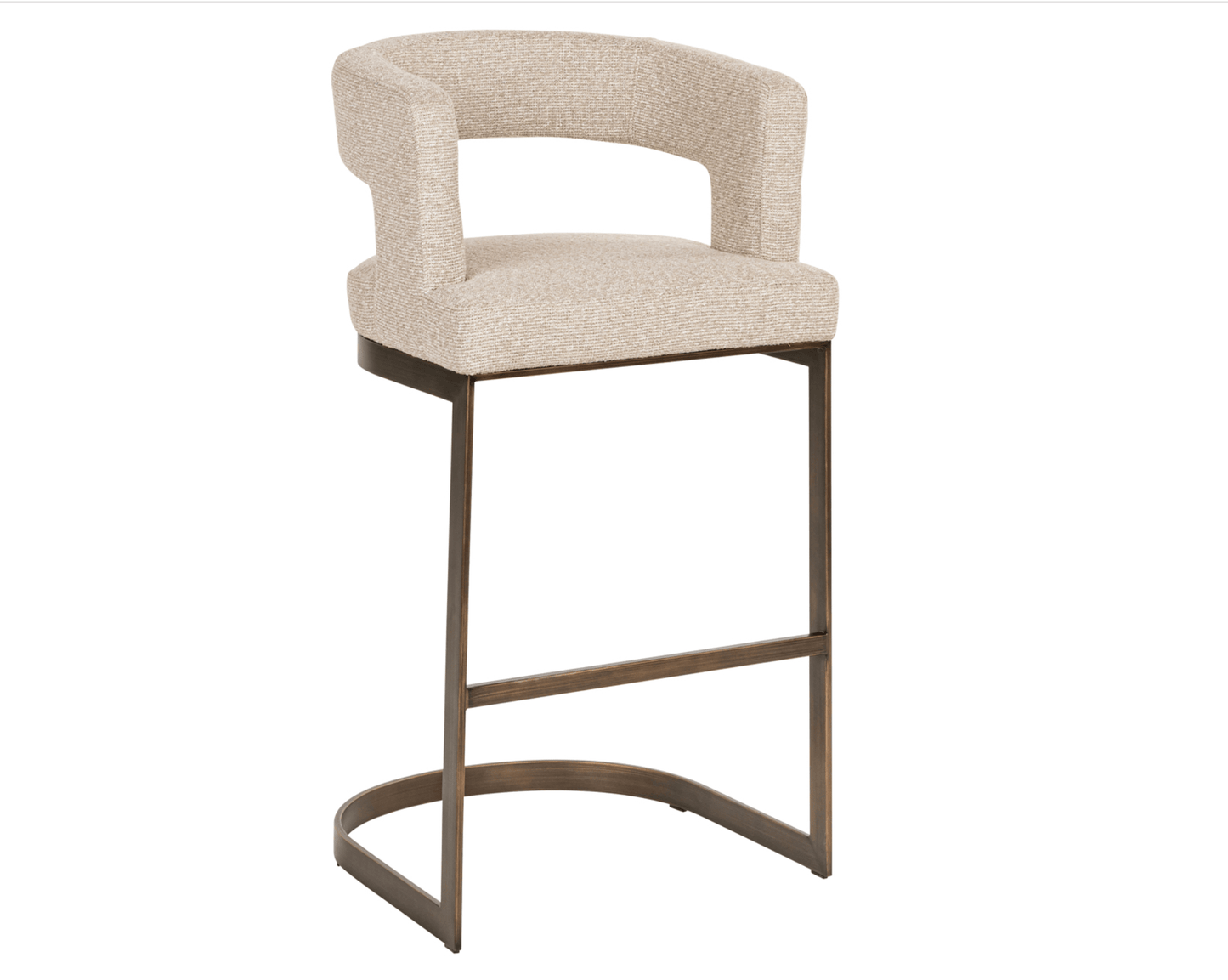Ellis Biscotti Bar Stool - Ideal Furniture ES