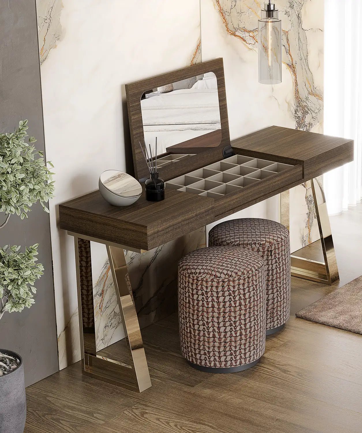 Vollmer Dressing Table - Ideal Furniture ES