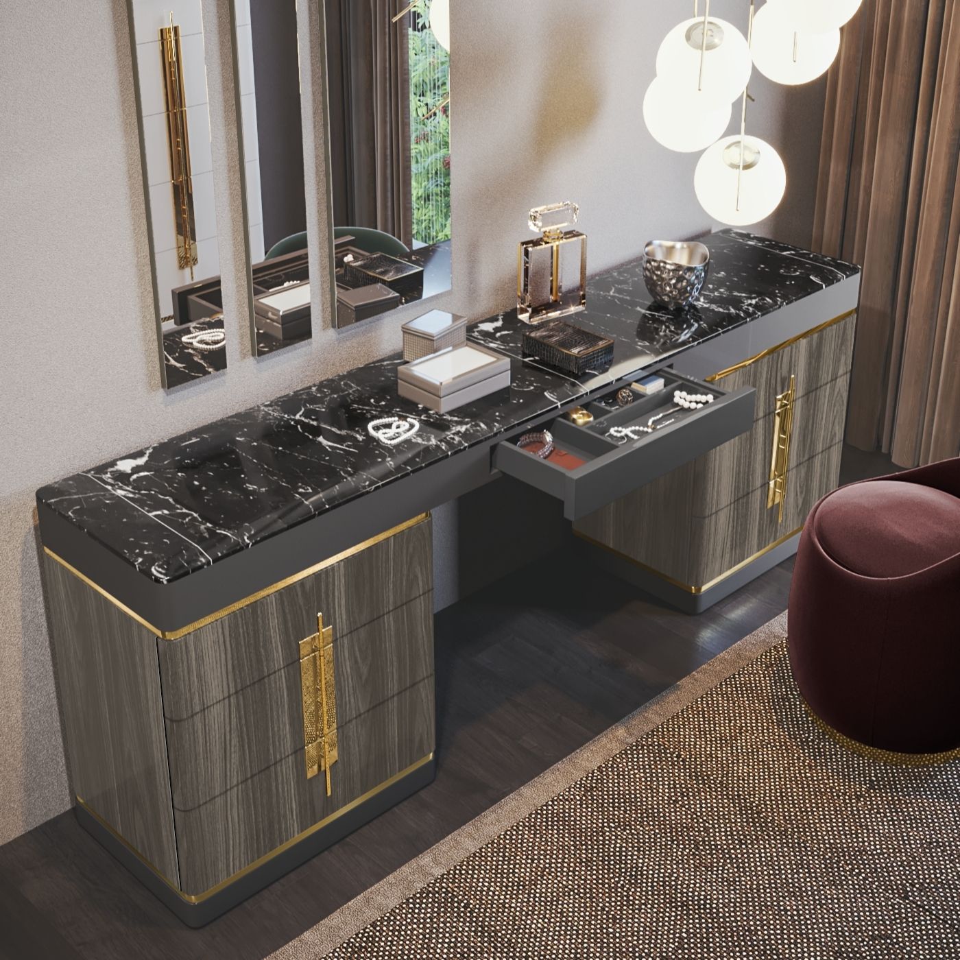 Batha Dressing Table - Ideal Furniture ES