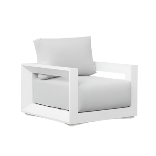 White Onix Living Chair