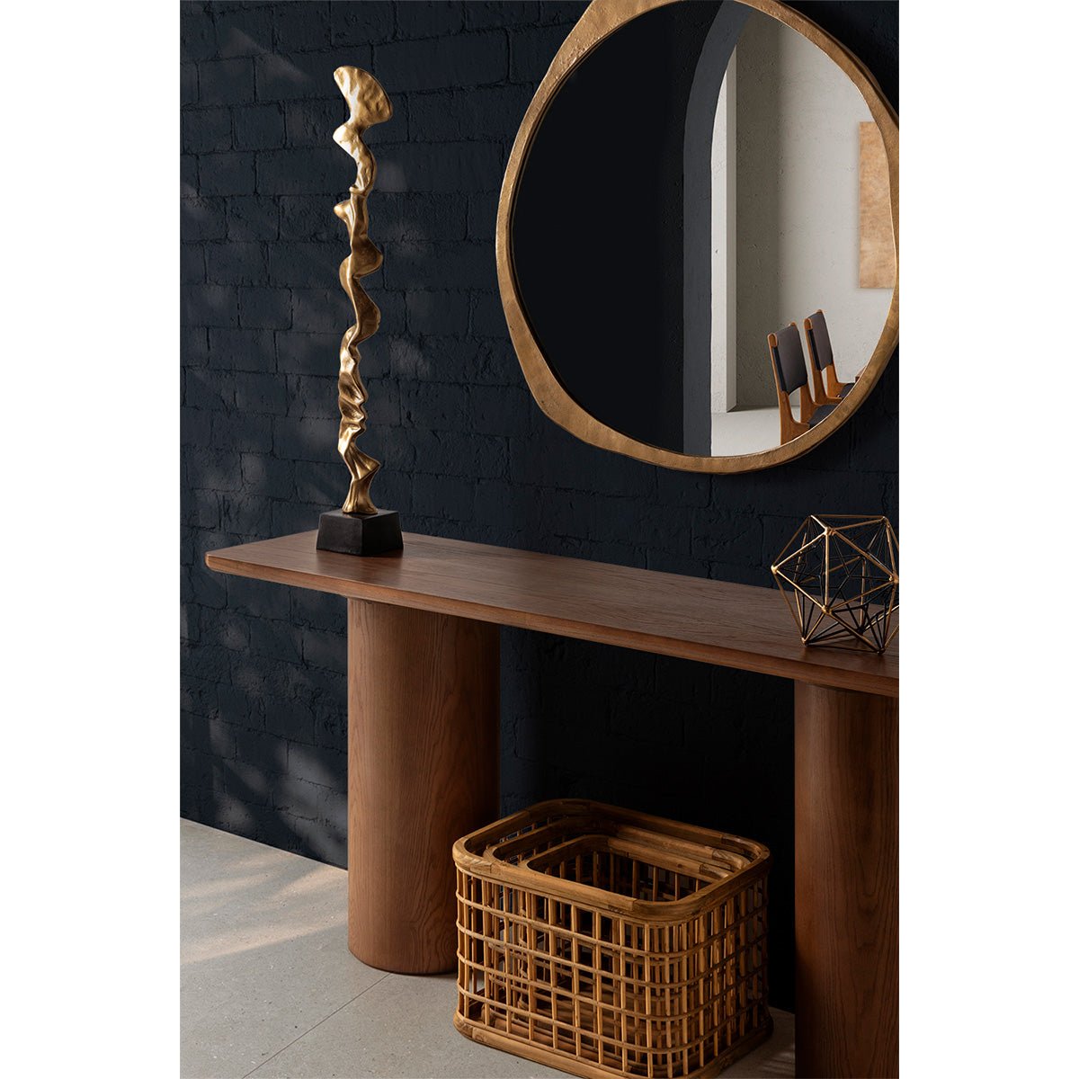 Wallnut choco dressing table . - Ideal Furniture ES