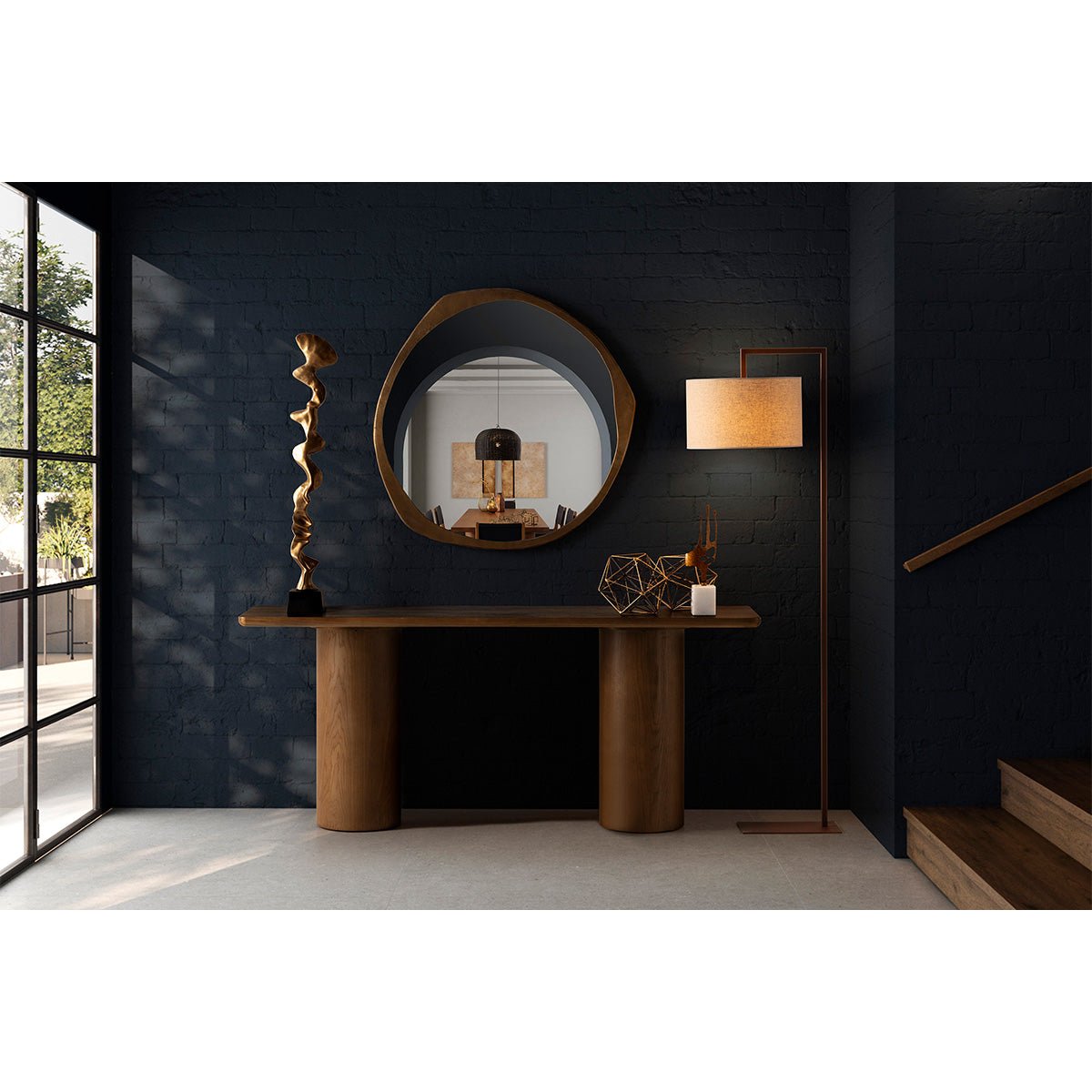 Wallnut choco dressing table . - Ideal Furniture ES