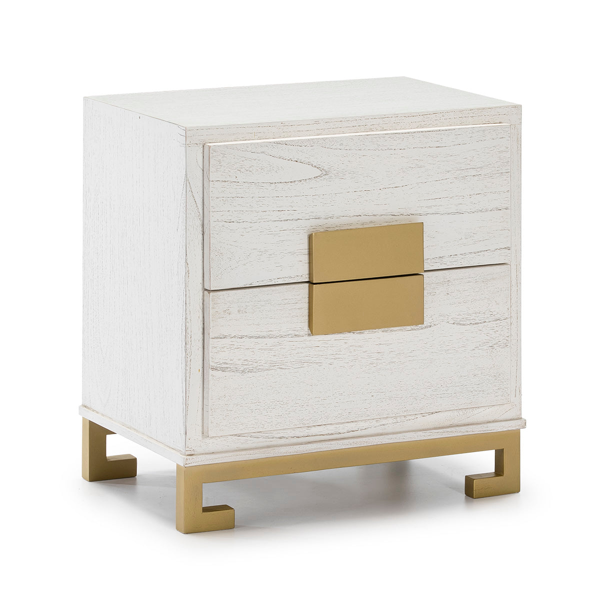 Madera Negro Dorado Bedside Table