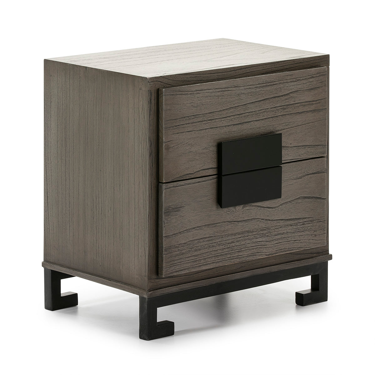 Madera Negro Dorado Bedside Table