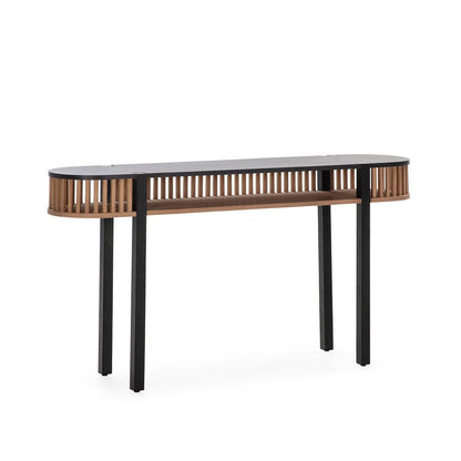 Wooden Black Cage Dressing Table - Ideal Furniture ES