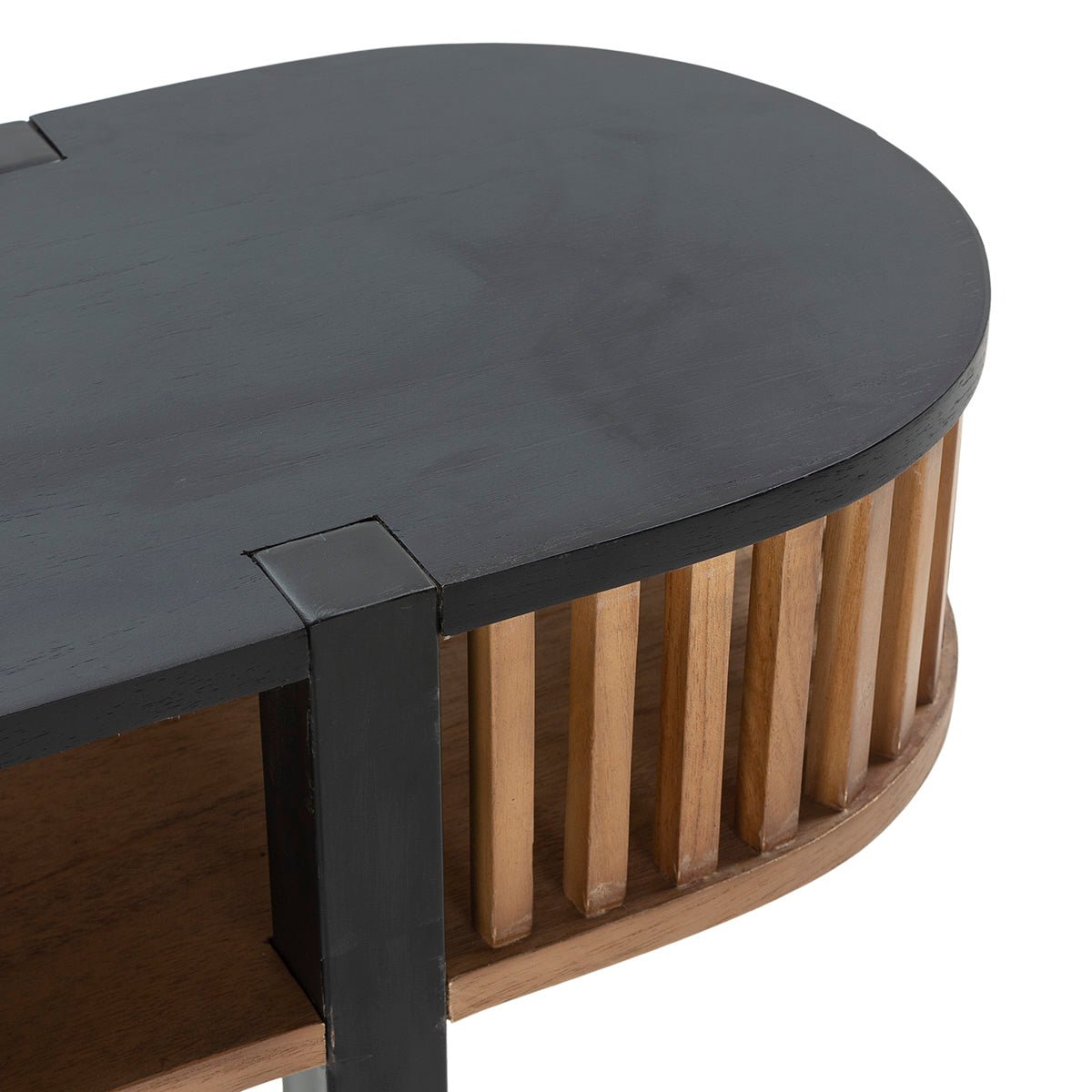 Wooden Black Cage Dressing Table - Ideal Furniture ES