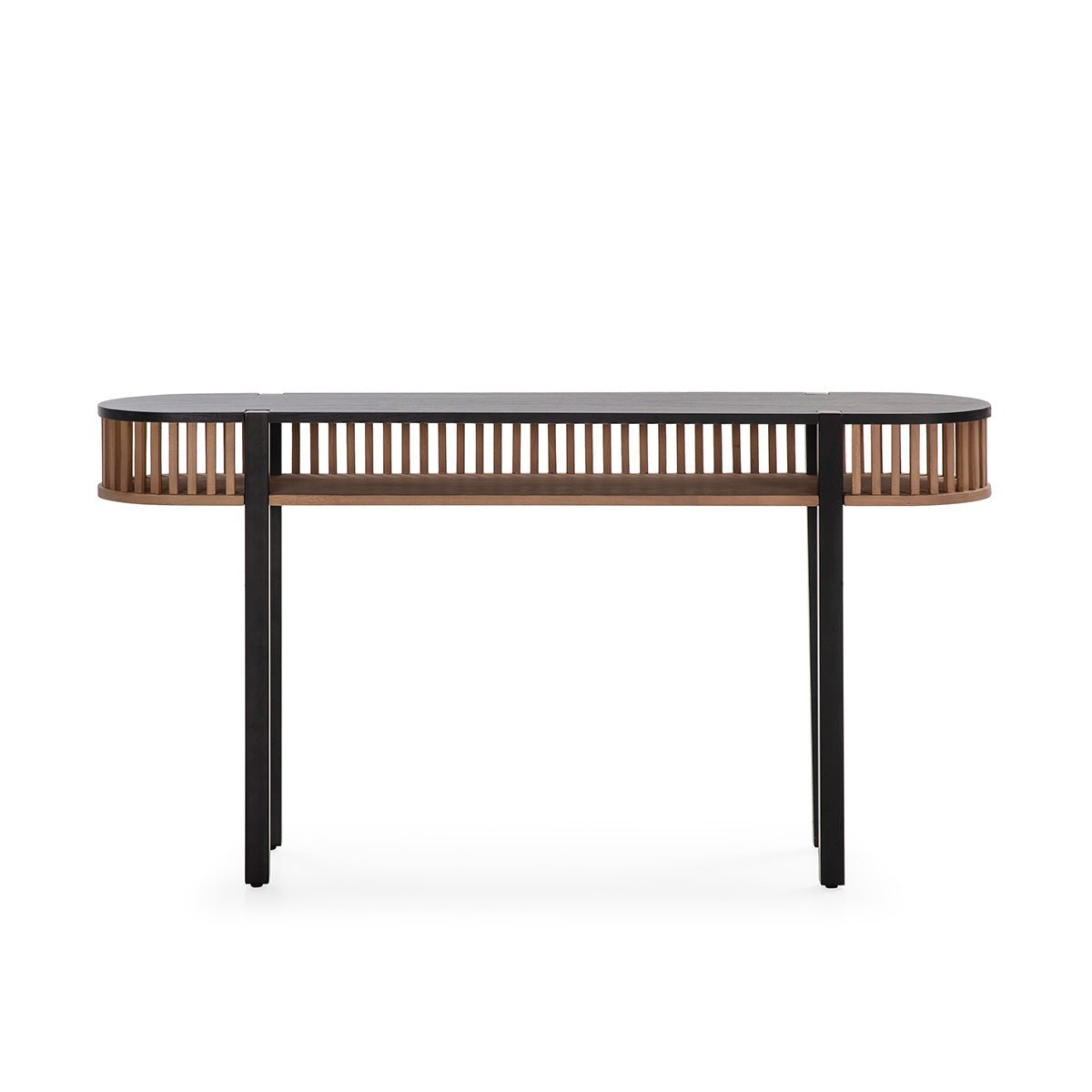 Wooden Black Cage Dressing Table - Ideal Furniture ES