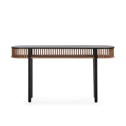 Wooden Black Cage Dressing Table - Ideal Furniture ES