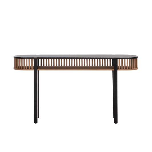 Wooden Black Cage Dressing Table - Ideal Furniture ES