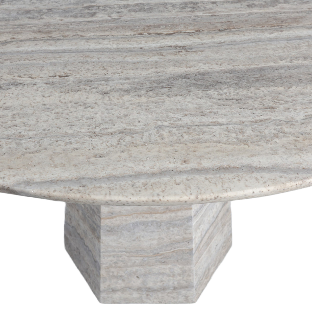 Westin travertine dining table