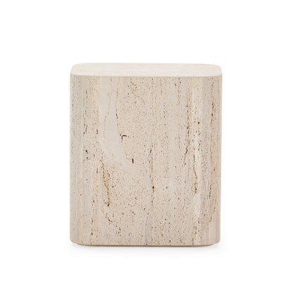 Travertine Side table