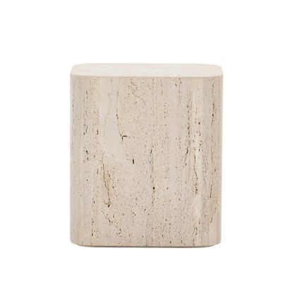 Travertine Side table
