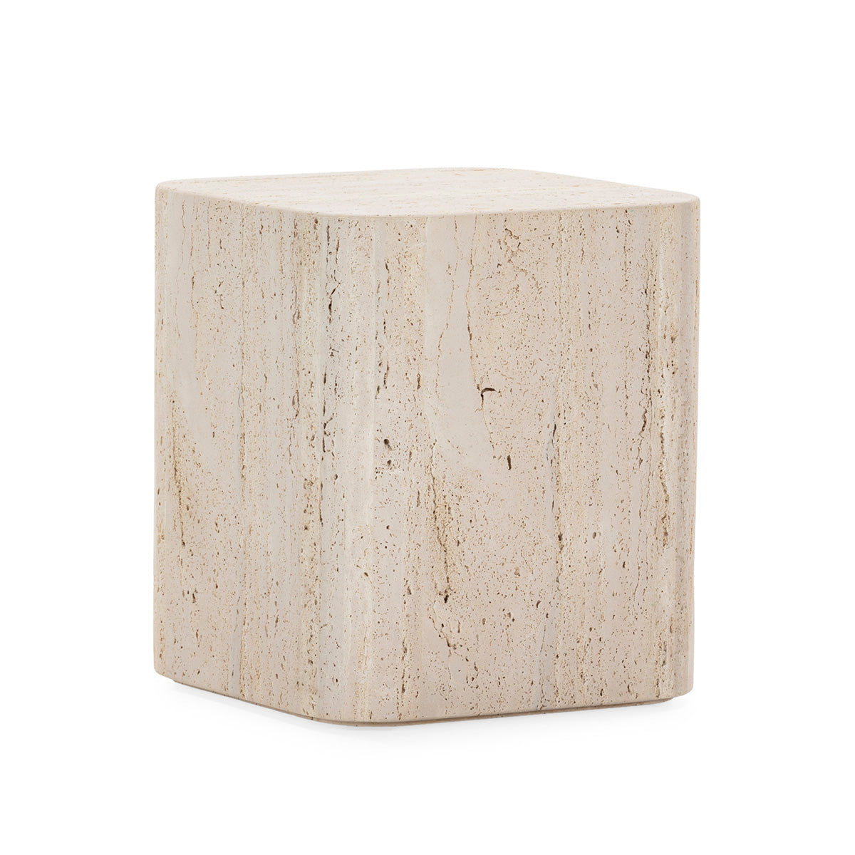 Travertine Side table