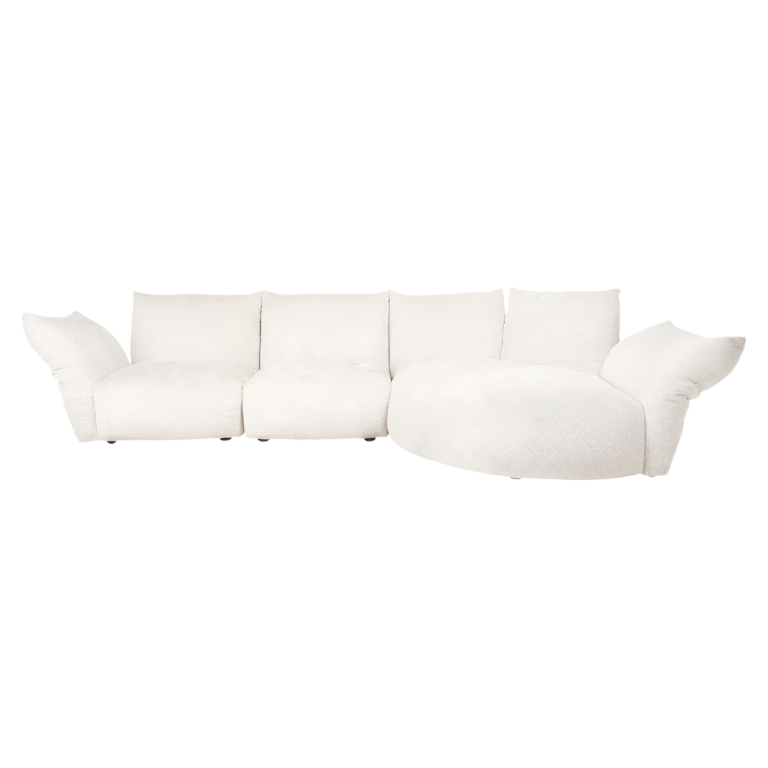 modern minimalist scandinavian style furniture sofa without legs and with sytlish armrest available in marbella, malaga, duquesa.