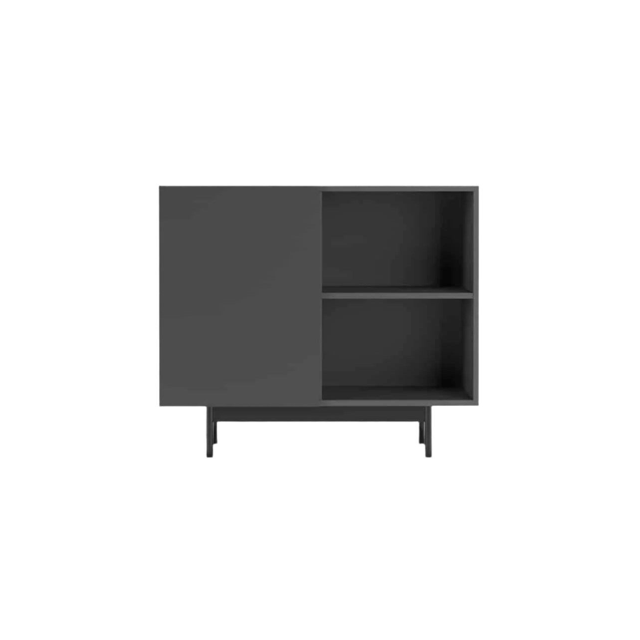 601-2 Black Shoe Cabinet