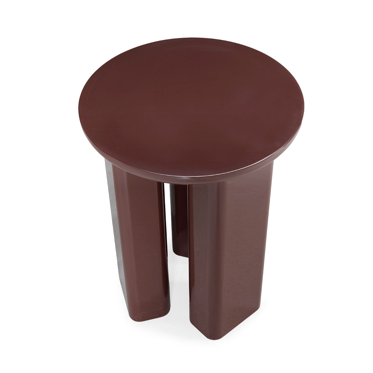 Dark Red Side Table