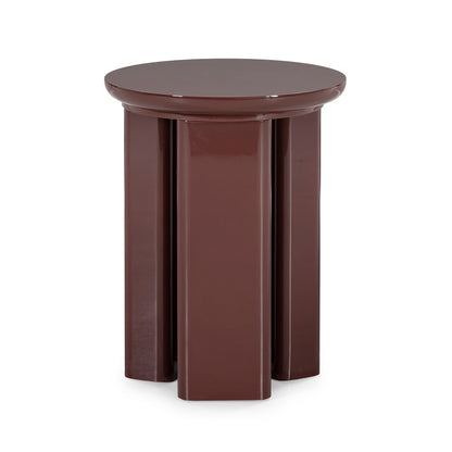 Dark Red Side Table