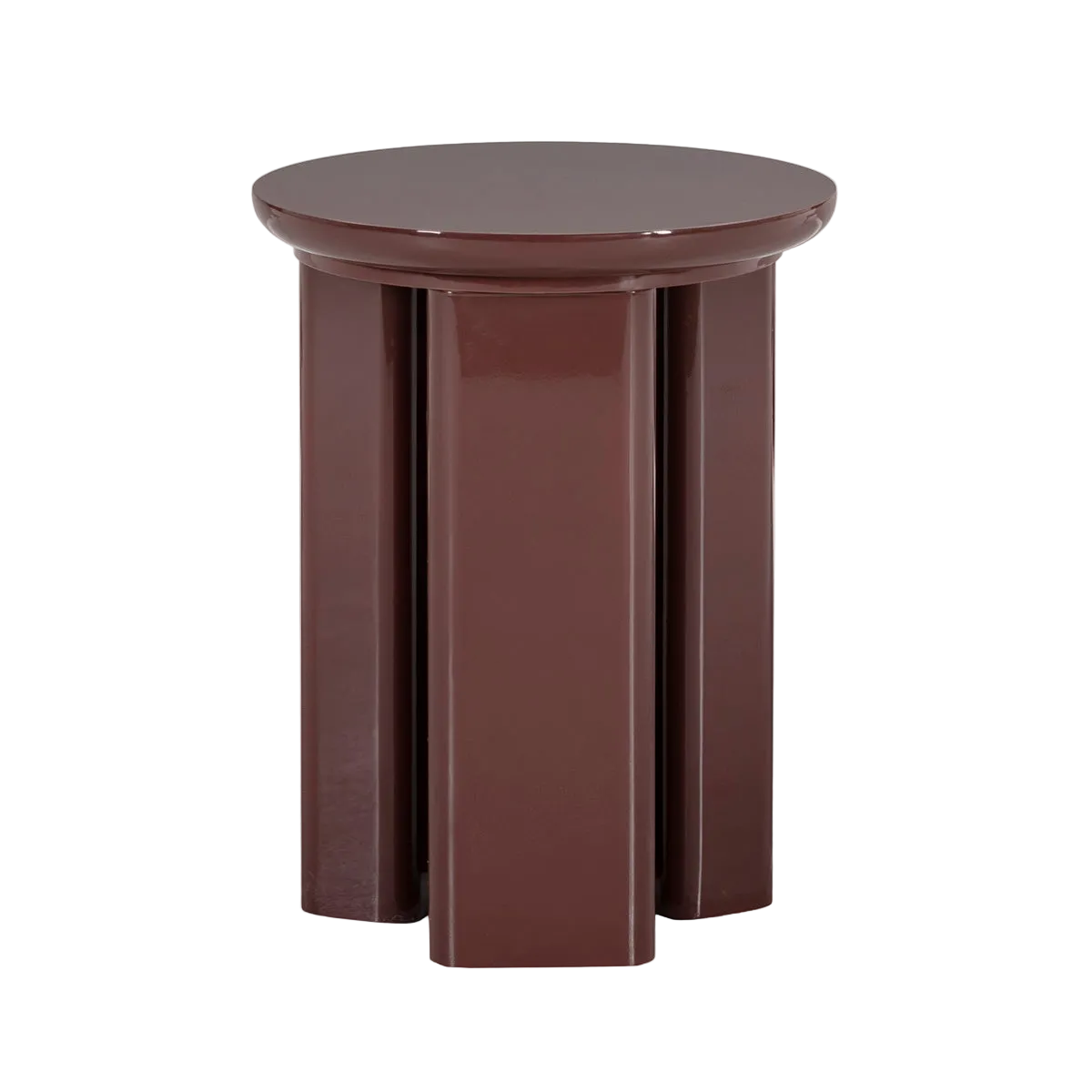 Dark Red Side Table