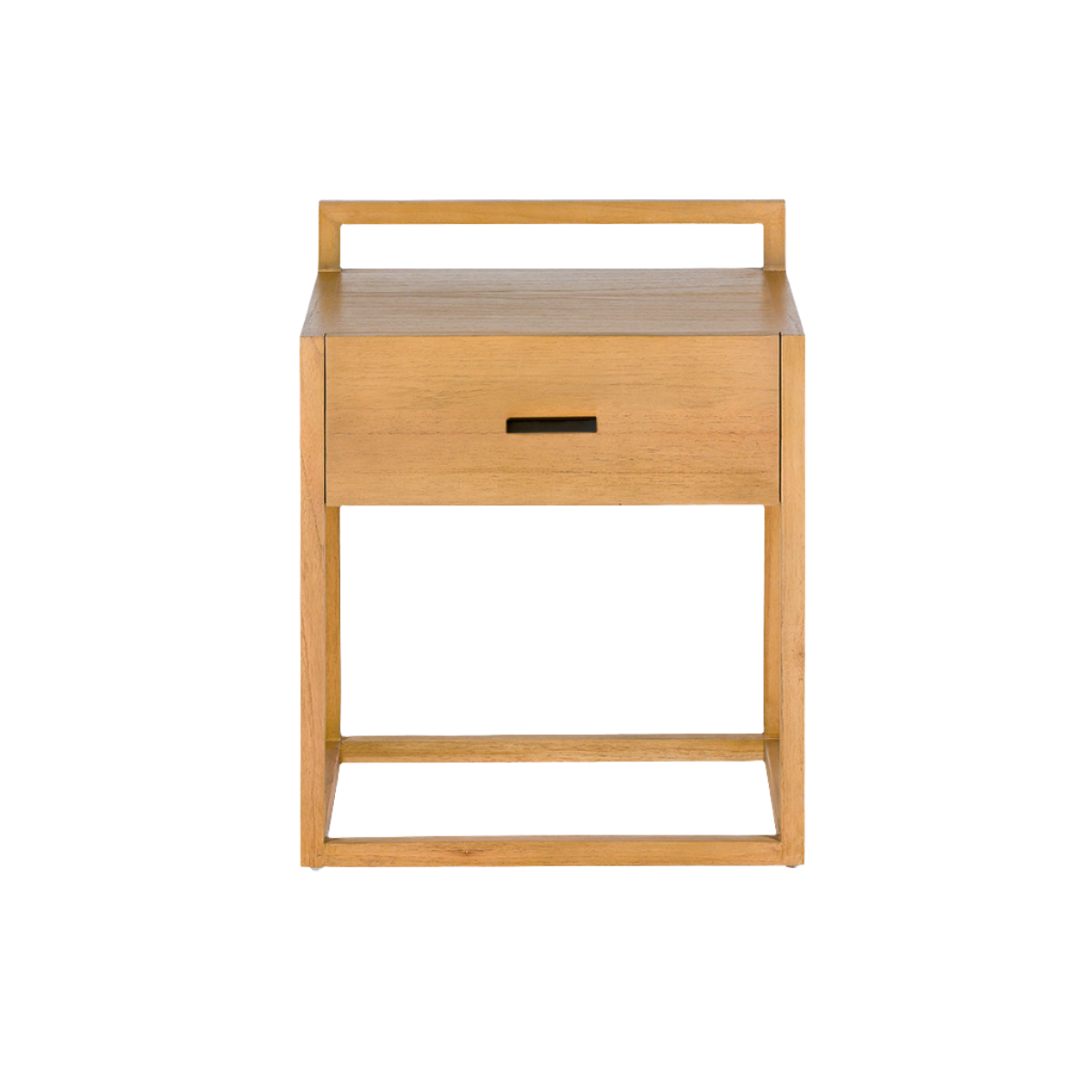 Madera Metal Natural Bedside Table