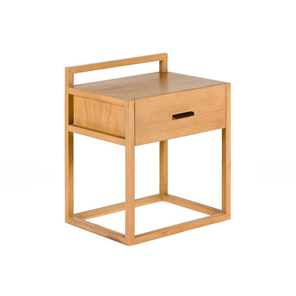 Madera Metal Natural Bedside Table