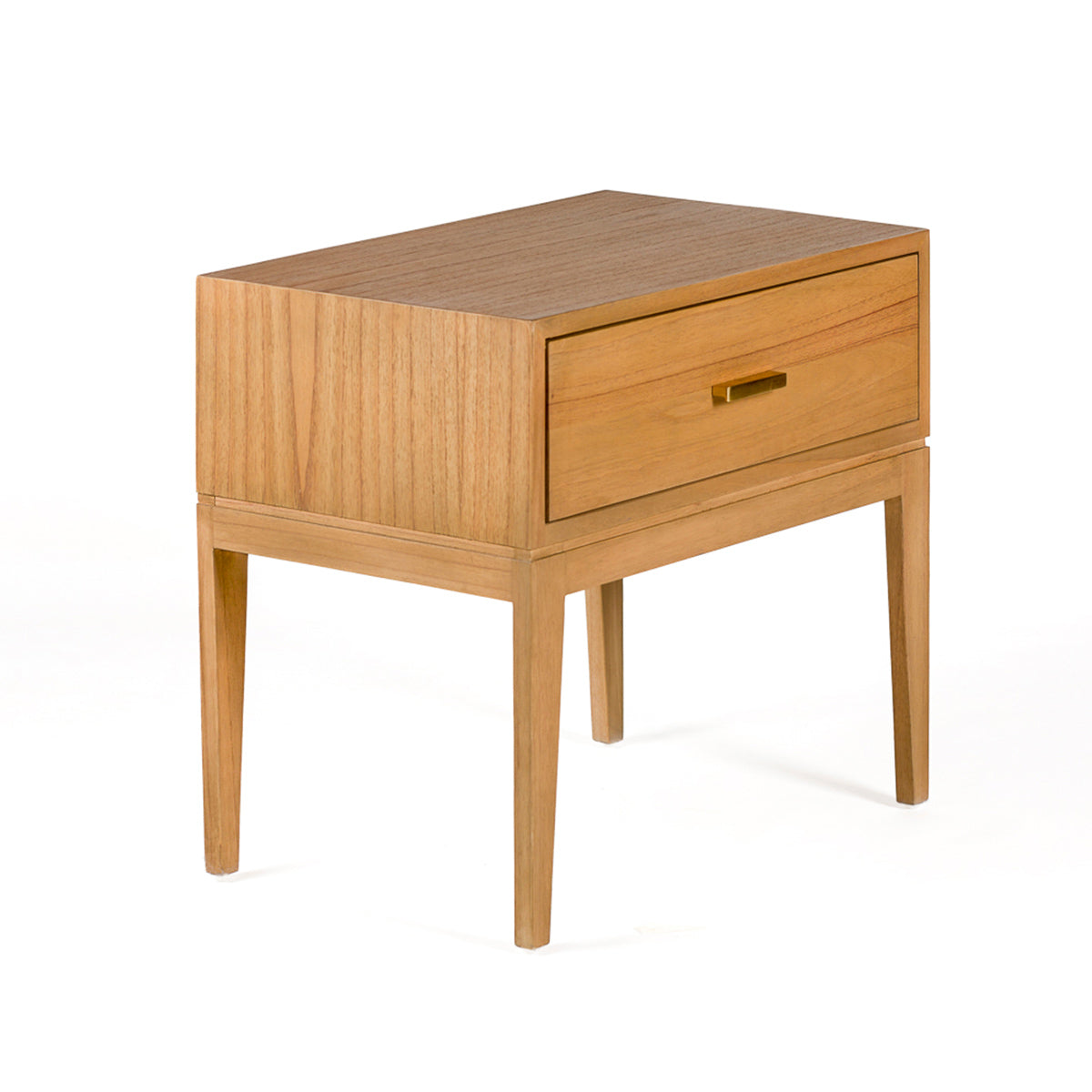 Madera Metal Natural  with legs Bedside Table