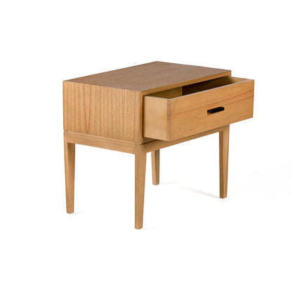 Madera Metal Natural  with legs Bedside Table