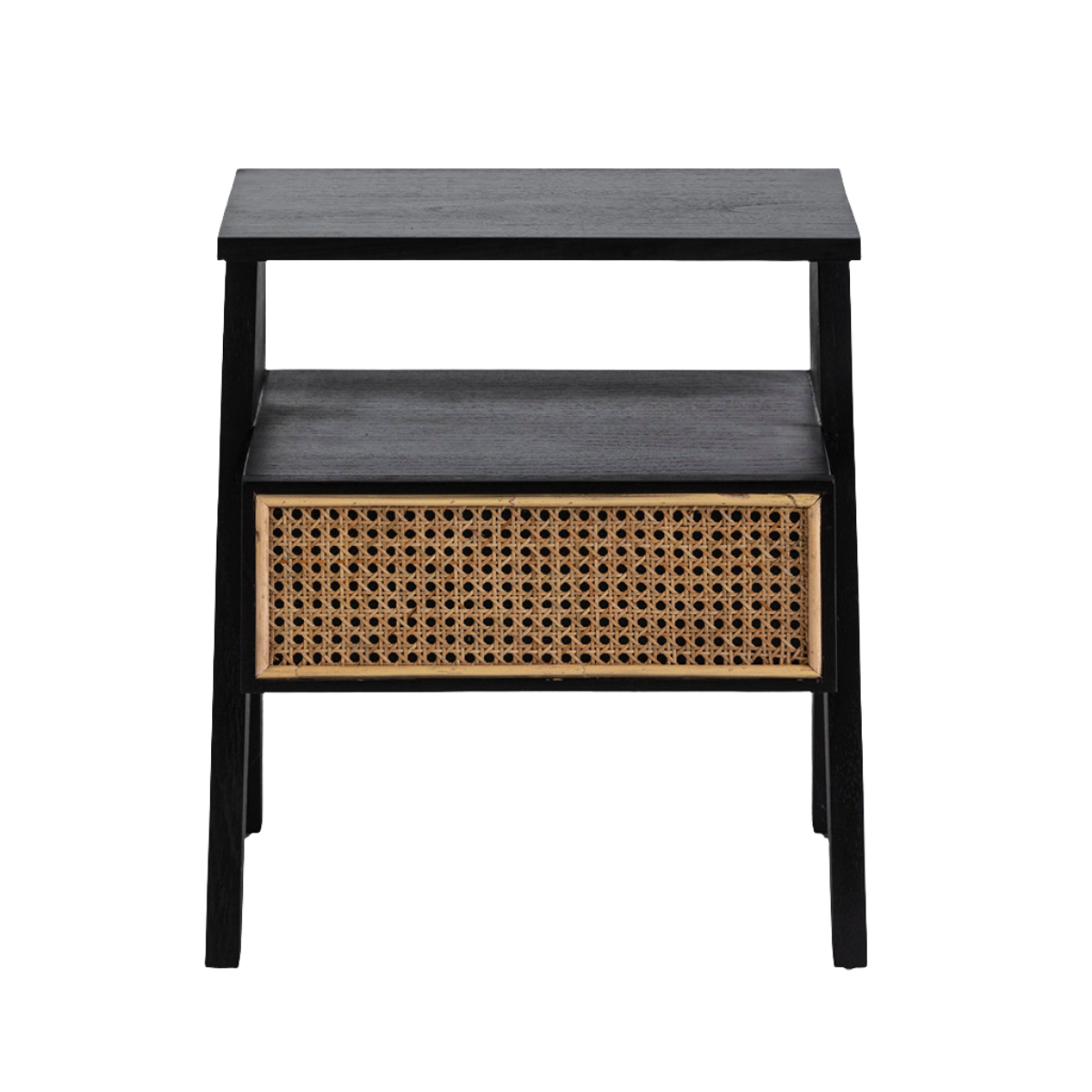 Madera Cedro Black/White Bedside Table