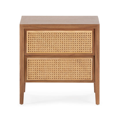 Madera Cedro Ratan 2 Bedside Table