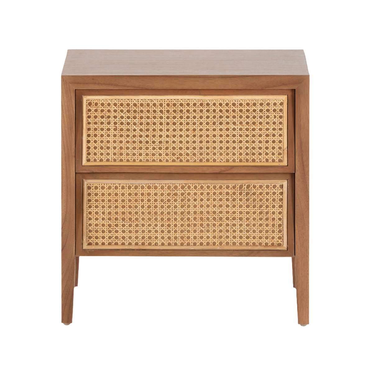 Madera Cedro Ratan 2 Bedside Table