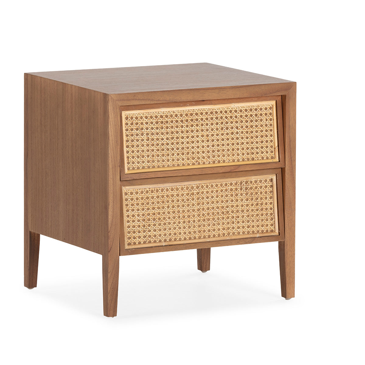 Madera Cedro Ratan 2 Bedside Table