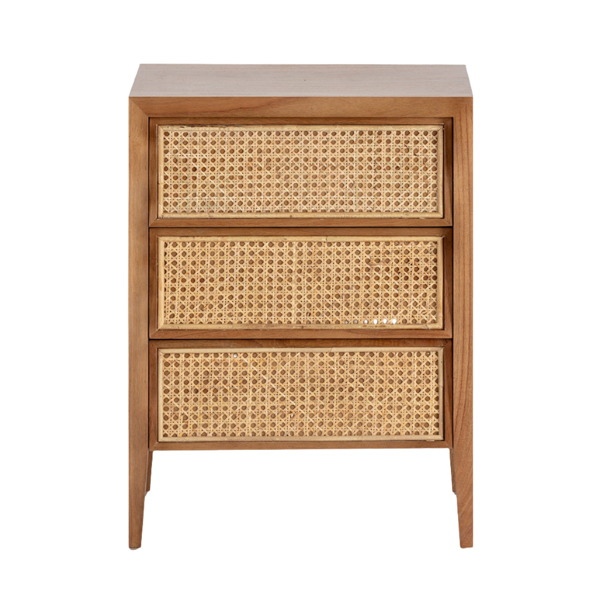 Madera Cedro Ratan Bedside Table