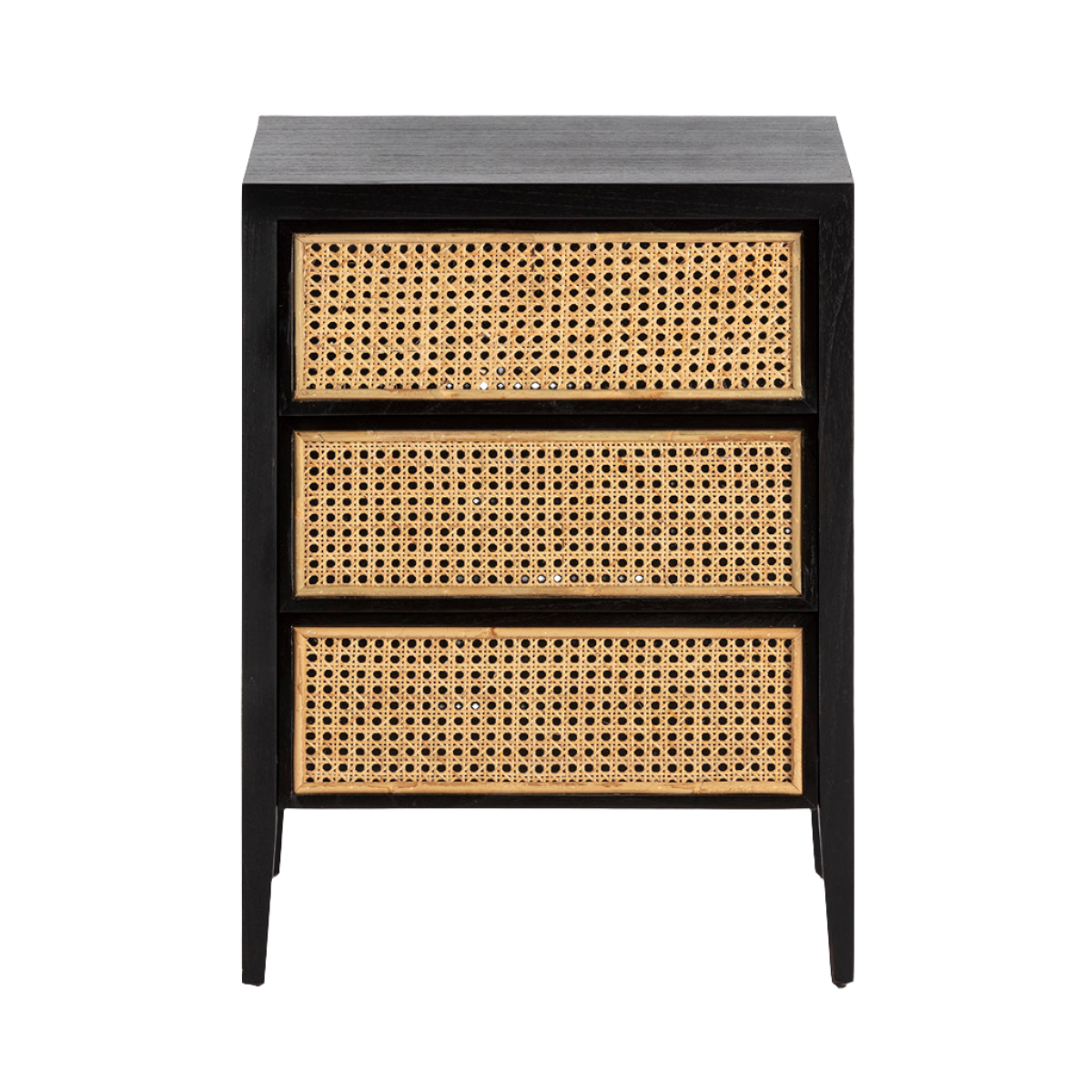 Madera Cedro Black Bedside Table