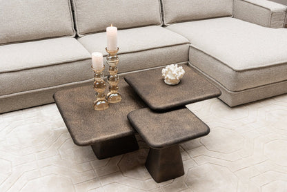 Marlie gold Coffee table (set of 3) - Ideal Furniture ES