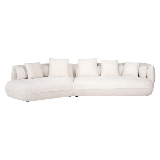 modern scandinavian style sofa in white cream color, 4 seater, furniture available in el paraiso, estepona, duquesa.