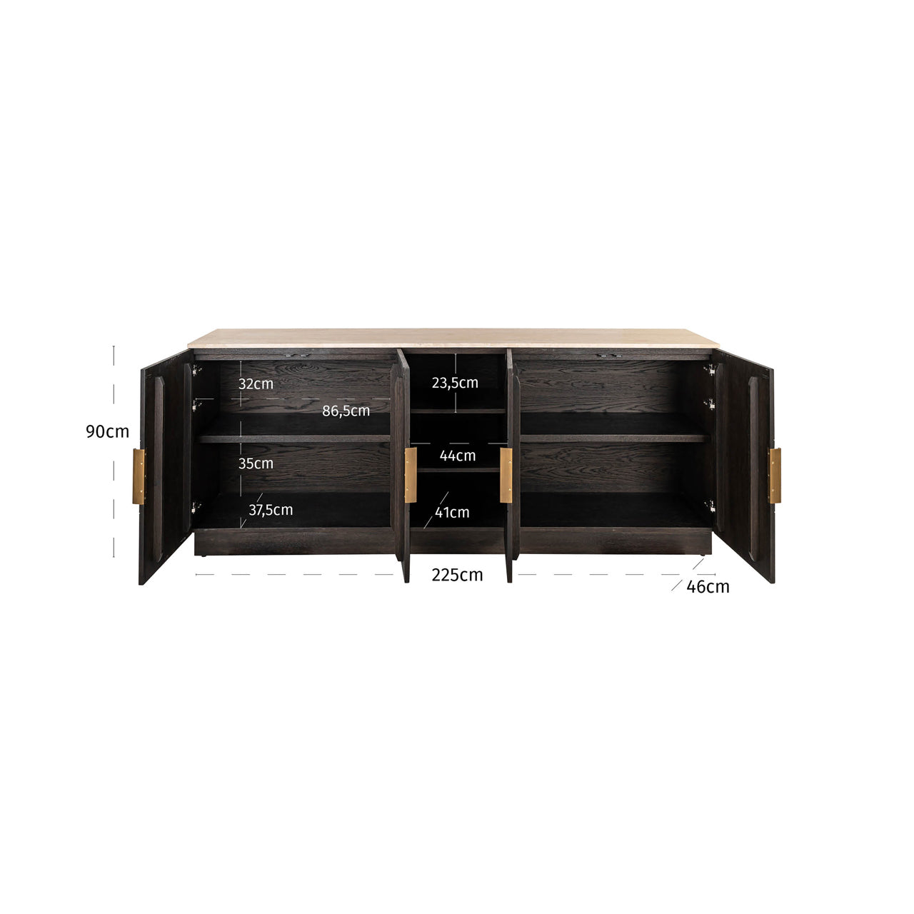 Claremont Brown Sideboard
