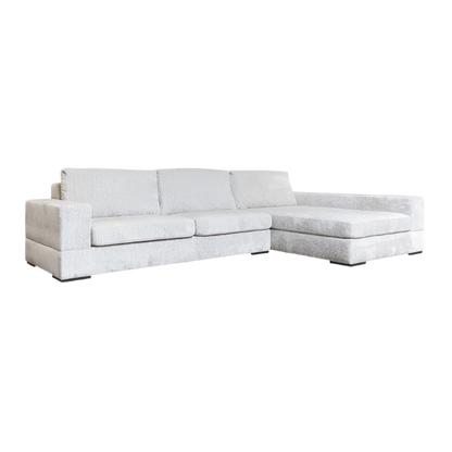 modern minimalist lounge sofa, 3 seater in white color, available in duquesa, torremolinos, gibraltar.