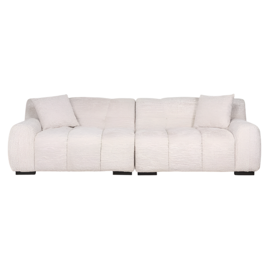 comfortable scandinavian style furniture sofa with black legs and cream fabric in marbella malaga, bel air, duquesa.