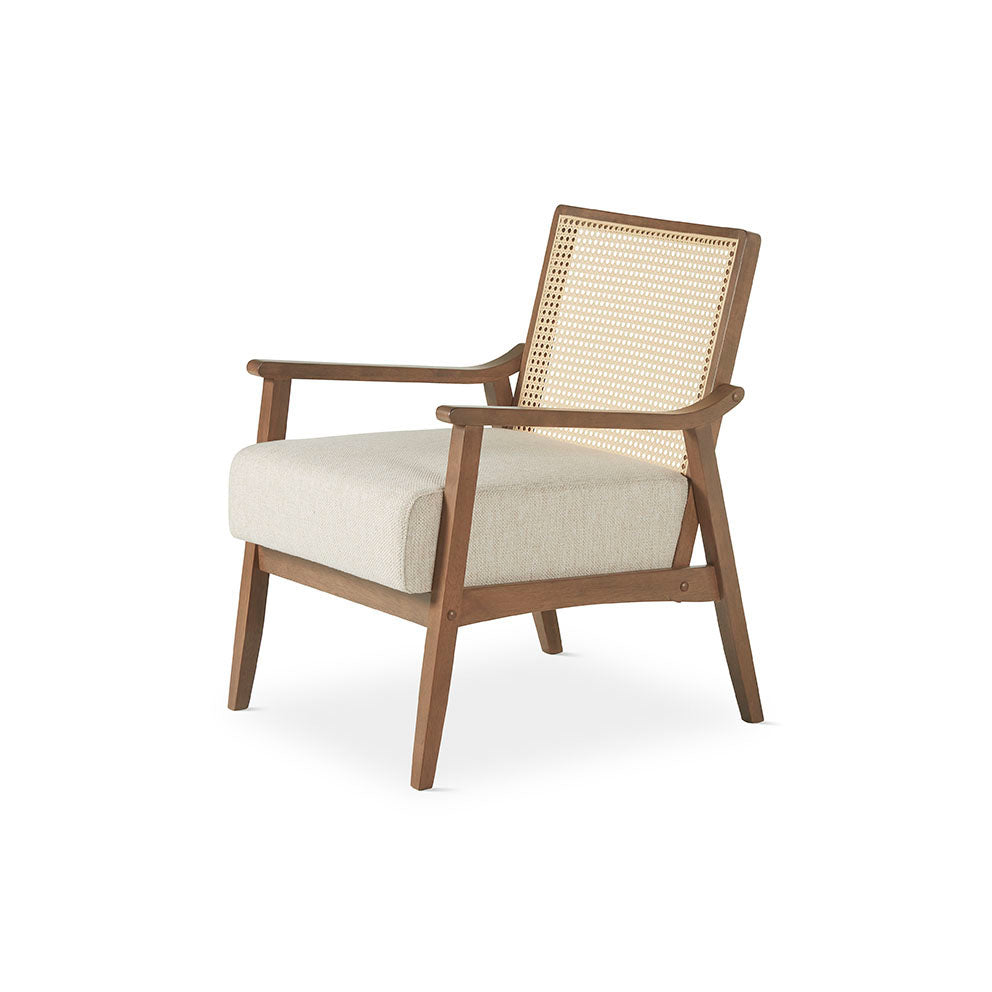 marbella armchair, wooden legs and arms with comfortable foam seat.