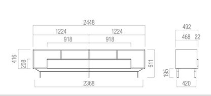 Inside TV unit