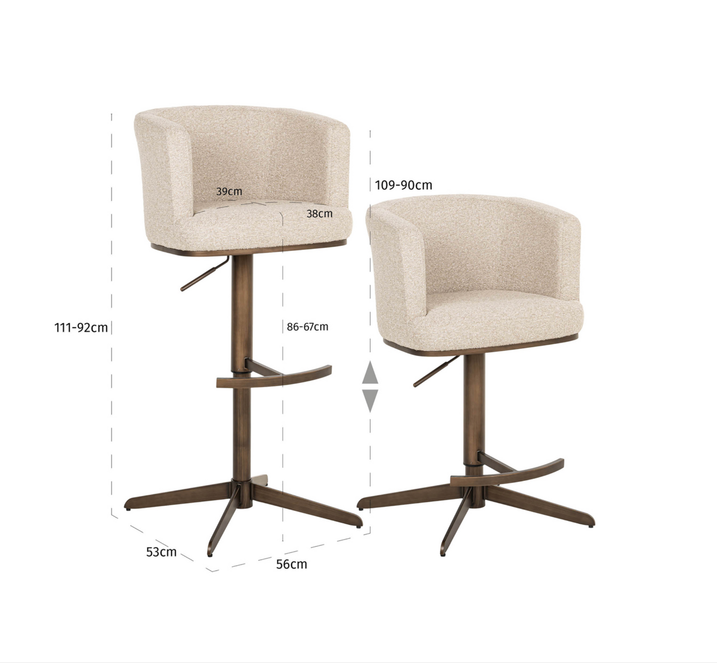 Tabouret de bar Boston